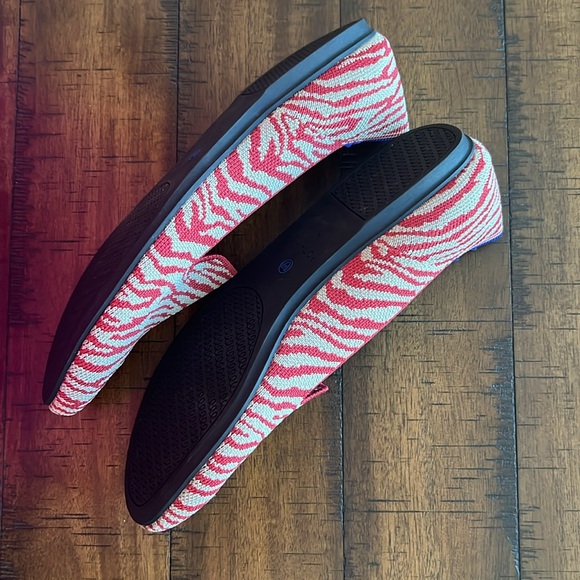 Rothy's The Loafer Red Zebra Shoes - Picture 7 of 11